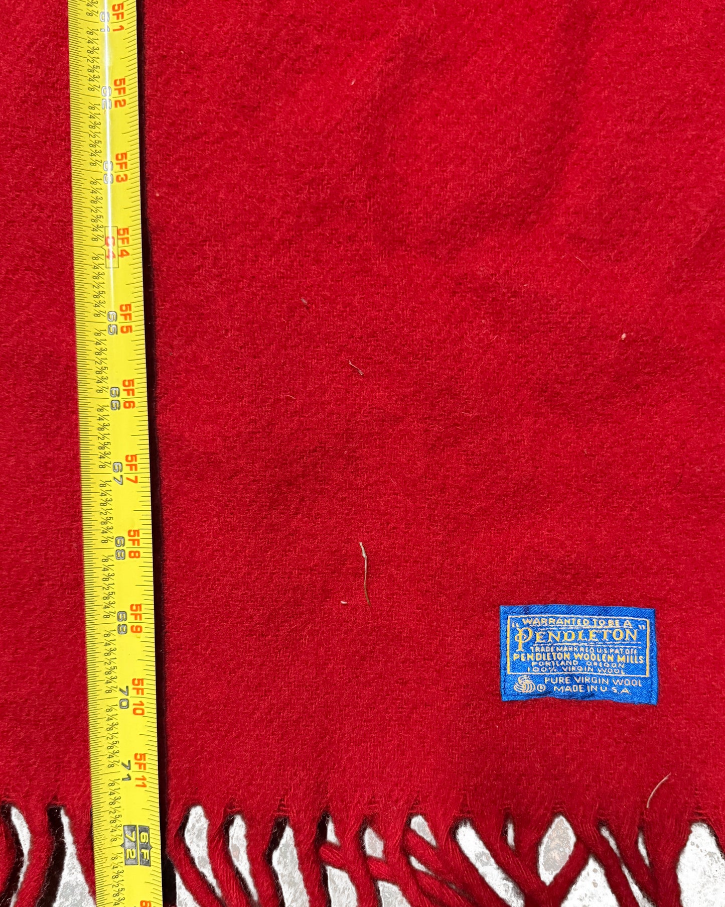 60s Pendleton Stadium Wool Blanket