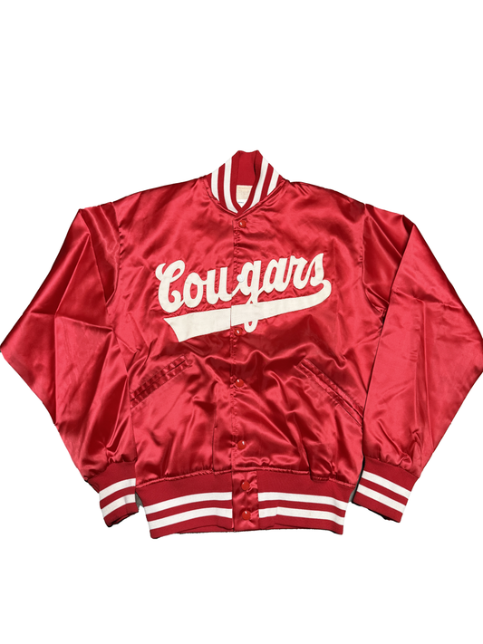 80s "Cougars" Satin Jacket