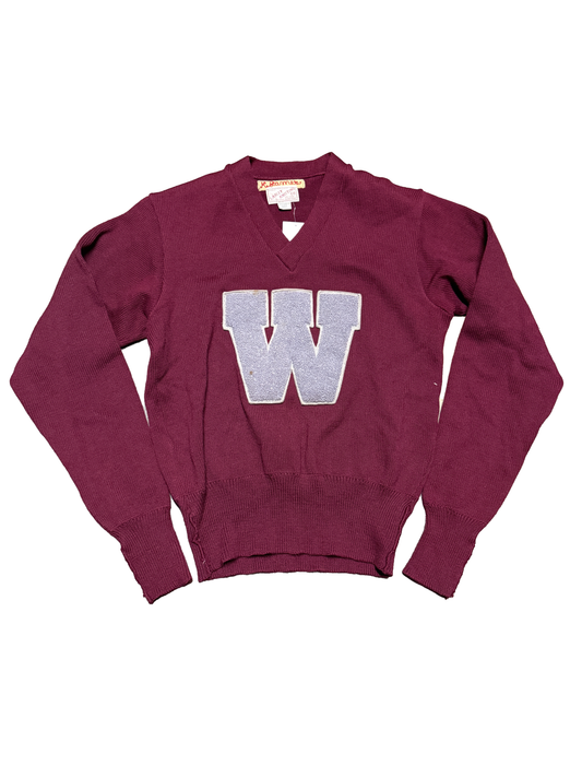 60s Varsity "W" Sweater