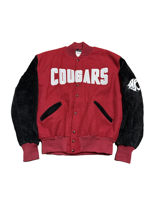 90s Wool "Cougars" Varsity Jacket