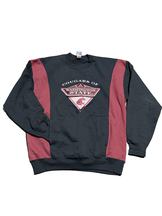 90s Crest Pocketed Crewneck