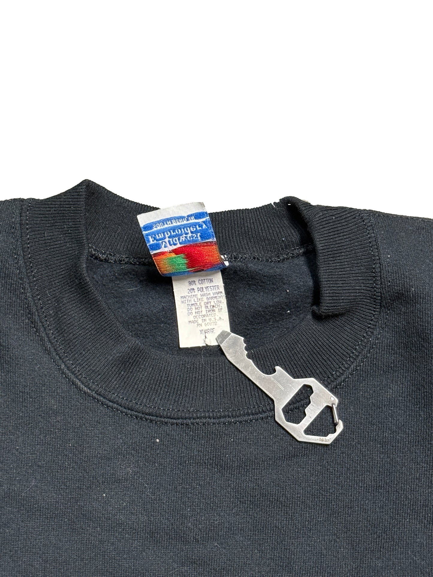 90s Crest Pocketed Crewneck
